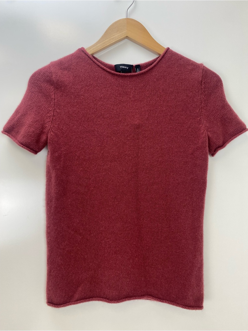 Theory Short Sleeve Cashmere Top